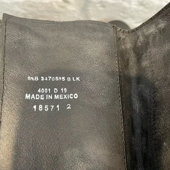 Frye Women’s 6.5B Veronica Belted Tall Black Leather Zipper Knee High Boots. - Picture 11 of 11